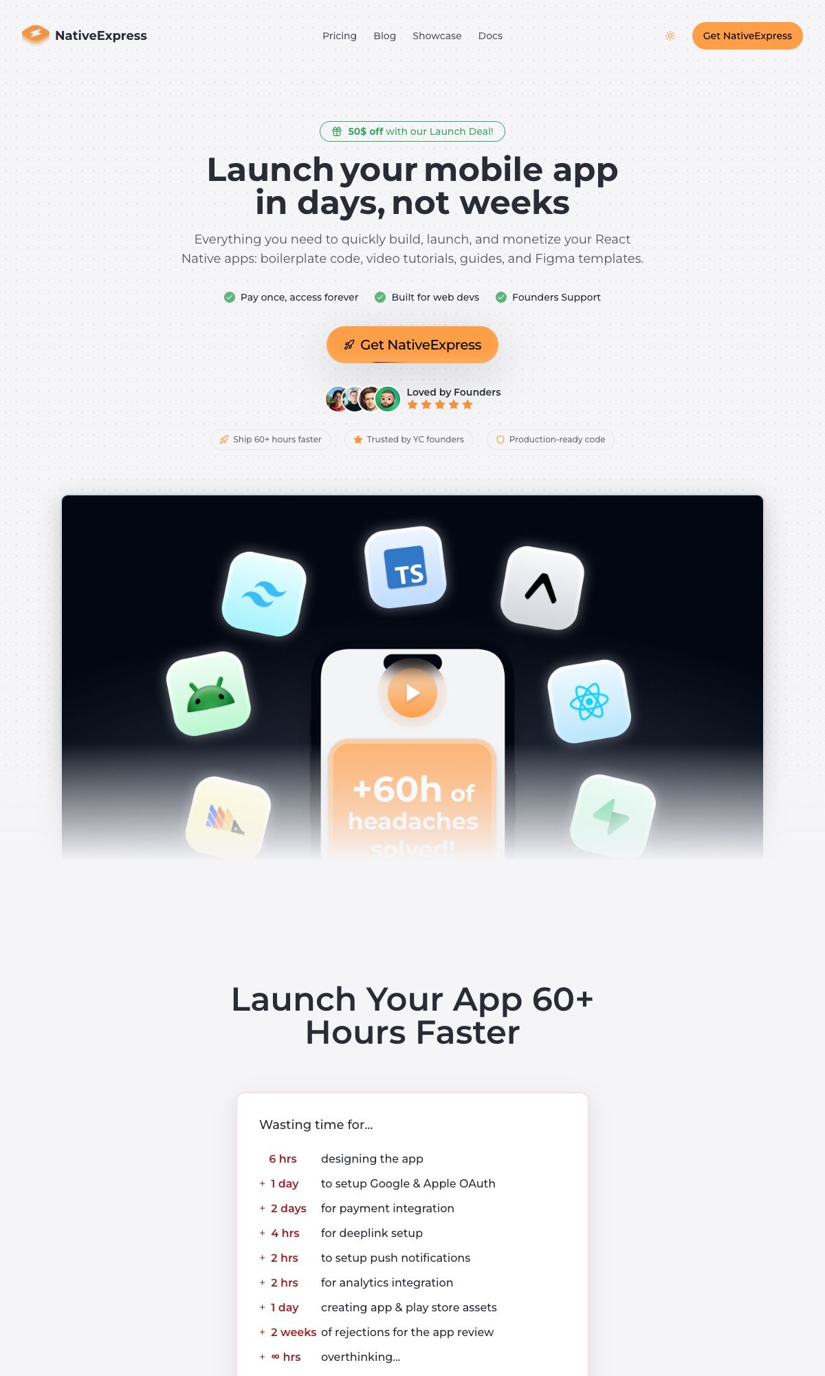Native Express — Webseite